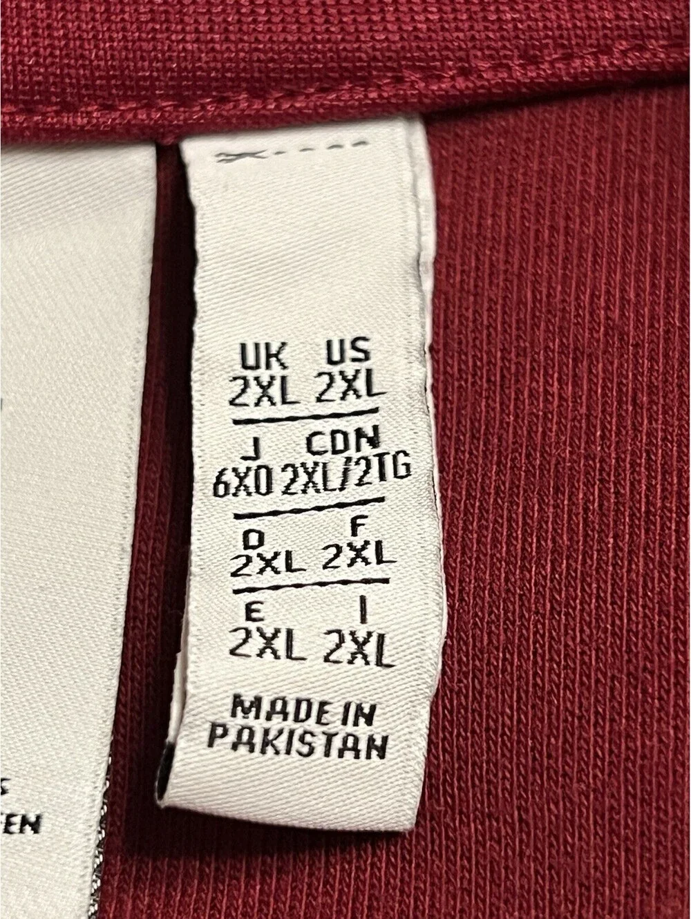 Adidas Originals Palmeston Track Jacket Size 2XL Burgundy White Black Colorblock